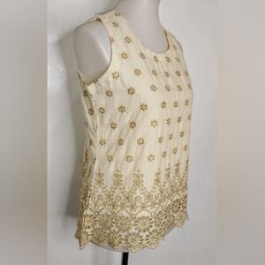 GOLD EMBROIDERED TOP